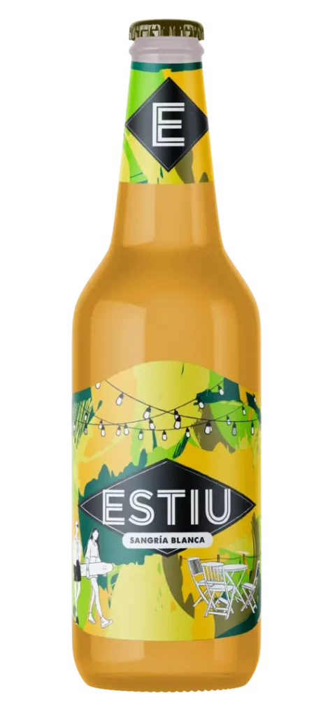 imagen botella estiu sangria blanca frizzante